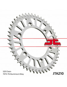 Couronne JT SPROCKETS aluminium ultra-light anti-boue 210 - 520