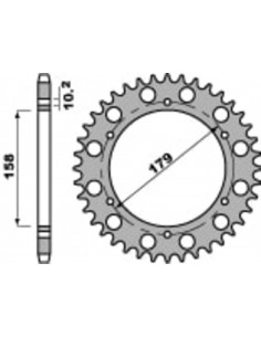 Couronne PBR acier standard 4427 - 525