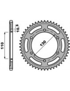 Couronne PBR Racing aluminium Ultra-Light 4385 - 525