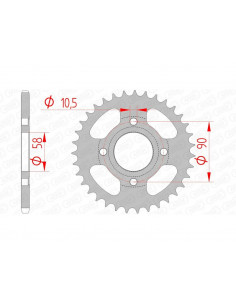 Couronne AFAM acier standard 10214 - 520