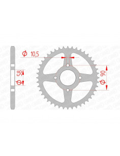 Couronne AFAM acier standard 10221 - 520