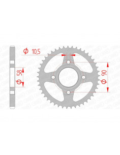 Couronne AFAM acier standard 10223 - 428