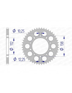 Couronne AFAM aluminium Ultra-Light 11509 - 520