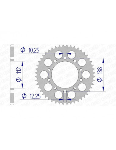 Couronne AFAM aluminium Ultra-Light 11509 - 520