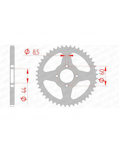 Couronne AFAM acier standard 12100 - 420