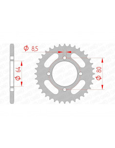 Couronne AFAM acier standard 12101 - 420
