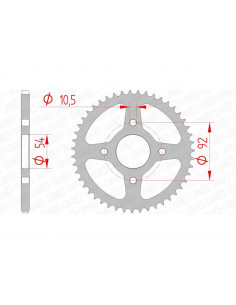 Couronne AFAM acier standard 12115 - 420