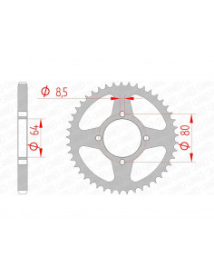 Couronne AFAM acier standard 12200 - 428