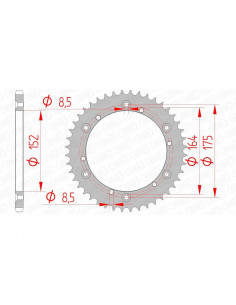 Couronne AFAM acier standard 12500 - 520