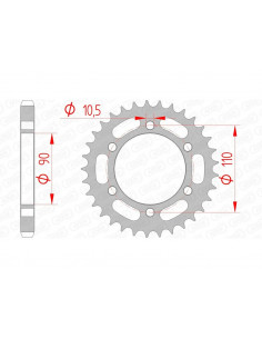 Couronne AFAM acier standard 12600 - 530