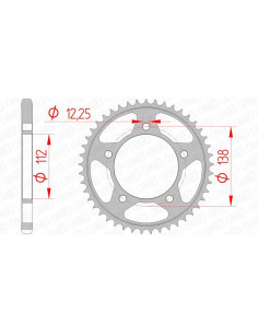 Couronne AFAM acier standard 10613 - 525