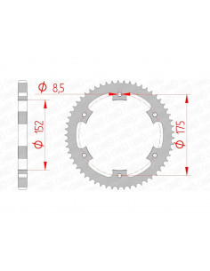 Couronne AFAM acier standard 12207 - 428
