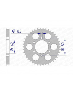 Couronne AFAM aluminium Ultra-Light anodisé dur 13208 - 428