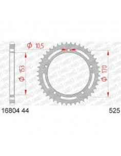 Couronne AFAM acier standard 16804525