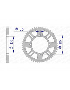 Couronne AFAM aluminium 17105428