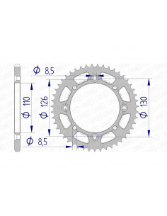 Couronne AFAM aluminium 17107420