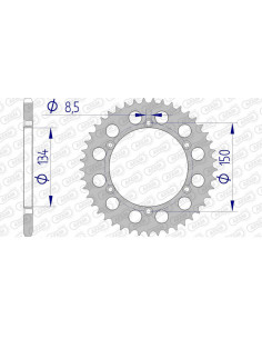 Couronne AFAM aluminium 17206520