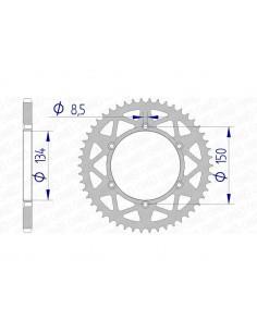 Couronne AFAM aluminium 17206520