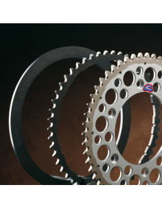 Couronne RENTHAL Twinring aluminium Ultra-Light anti-boue anodisé dur 1120 - 520 2