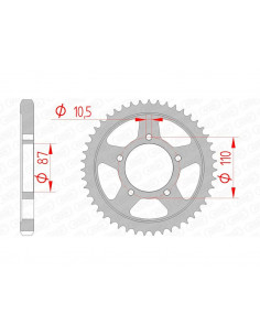 Couronne AFAM acier standard 14601 - 530