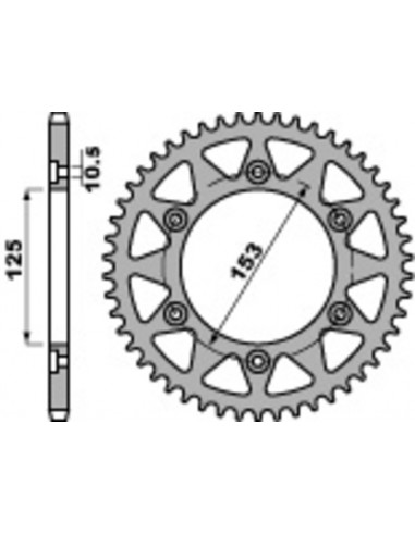 Couronne PBR acier standard 288 - 520