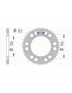 Couronne AFAM aluminium 15203 - 520