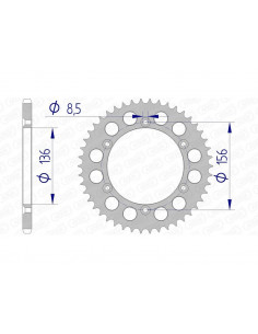 Couronne AFAM aluminium 15206 - 520