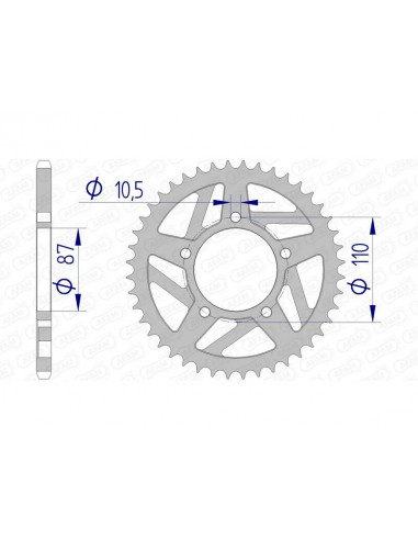 Couronne AFAM aluminium 15405 - 520