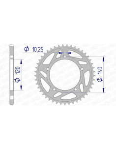 Couronne AFAM aluminium 15605 - 520