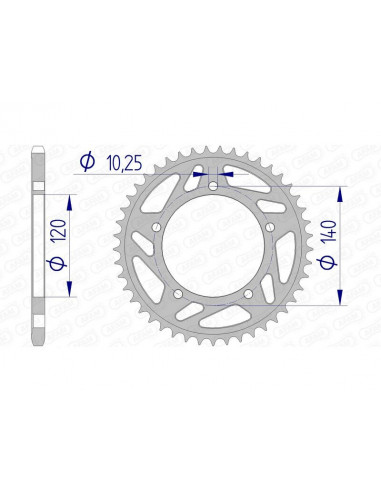 Couronne AFAM aluminium 15605 - 520