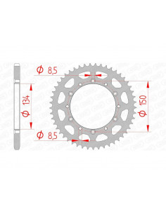 Couronne AFAM acier standard 16204 - 520