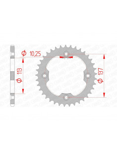 Couronne AFAM acier standard 14412 - 520