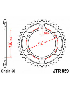 Couronne JT SPROCKETS acier standard 859 - 530