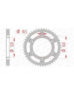 Couronne AFAM acier standard 14507 - 525