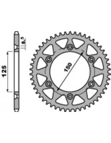 Couronne PBR acier standard 899 - 520