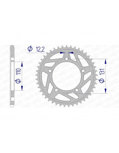 Couronne AFAM aluminium 165801 - 520