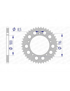 Couronne AFAM aluminium 17100420