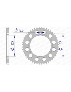 Couronne AFAM aluminium 15305 - 520