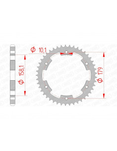 Couronne AFAM acier standard 35804 - 525