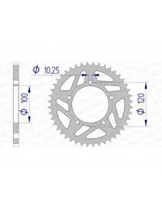 Couronne AFAM aluminium 36801 - 520