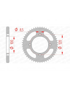 Couronne AFAM acier standard 38200 - 428