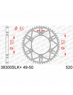 Couronne AFAM acier Ultra-Light anti-boue 38300 - 520