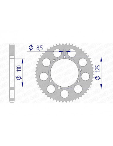 Couronne AFAM aluminium 60104 - 428