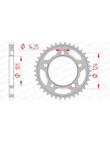 Couronne AFAM acier standard 71801 - 525