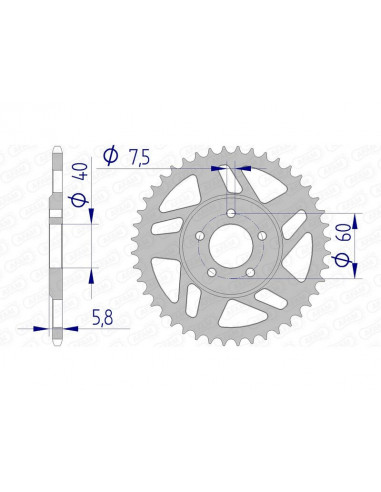 Couronne AFAM aluminium 72103 - 415
