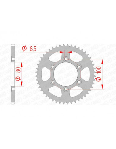 Couronne AFAM acier standard 80105 - 420