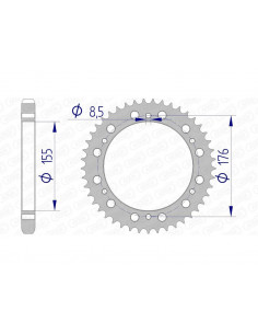 Couronne AFAM aluminium 87601 - 530