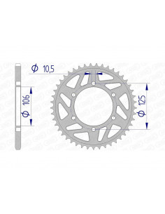 Couronne AFAM aluminium 87606 - 520