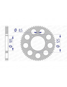 Couronne AFAM aluminium 48200 - 428