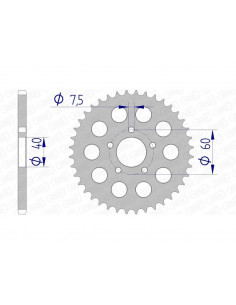 Couronne AFAM aluminium 72105 - 415